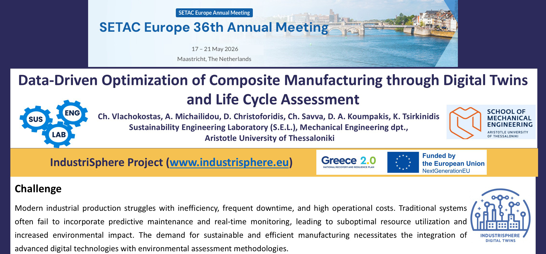 Συμμετοχή στο SETAC Europe 36th Annual Meeting